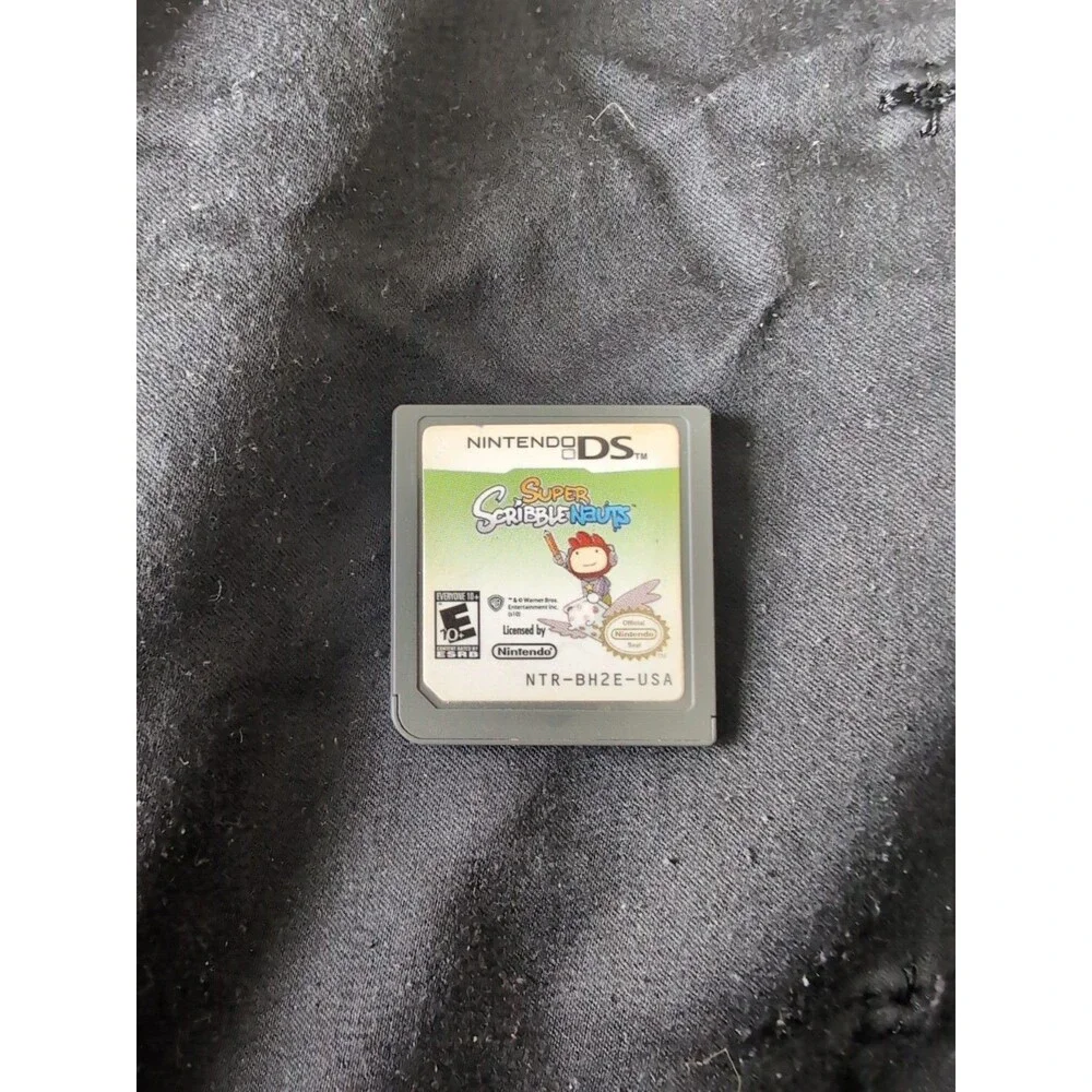 Super Scribblenauts Nintendo DS Tested Working Cartridge Puzzle Creative Game